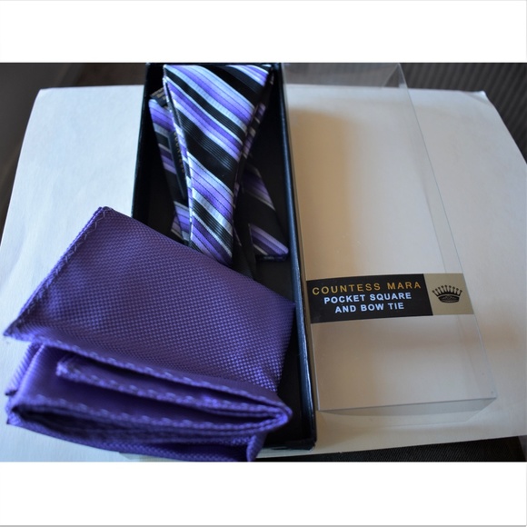 Countess Mara Pocket Square and Bow Tie Set - Picture 2 of 2
